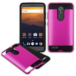 ZTE Max XL, ZTE N9560 Armor Hybrid Case (Hot Pink)